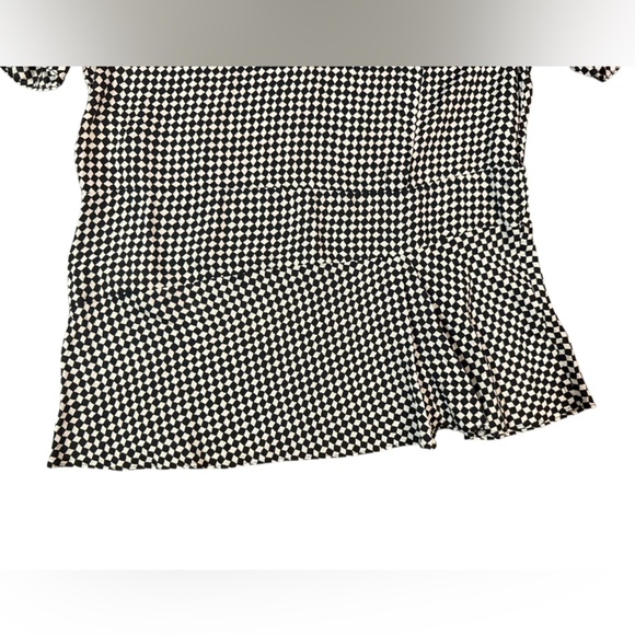 MARNI Winter Edition 2013 Black and White Checkered Blouse Size 44- US M (8-10) - Picture 7 of 11